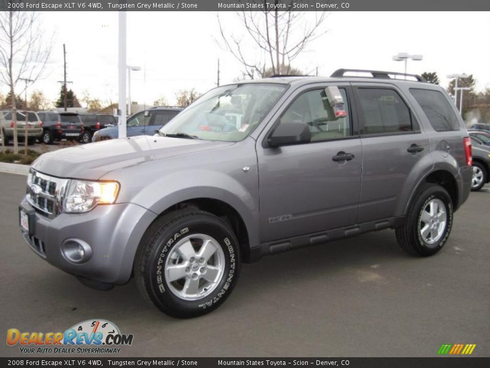 2008 Ford Escape XLT V6 4WD Tungsten Grey Metallic / Stone Photo #5
