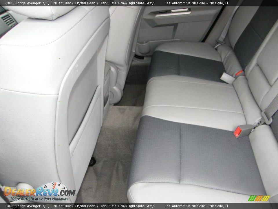 2008 Dodge Avenger R/T Brilliant Black Crystal Pearl / Dark Slate Gray/Light Slate Gray Photo #22