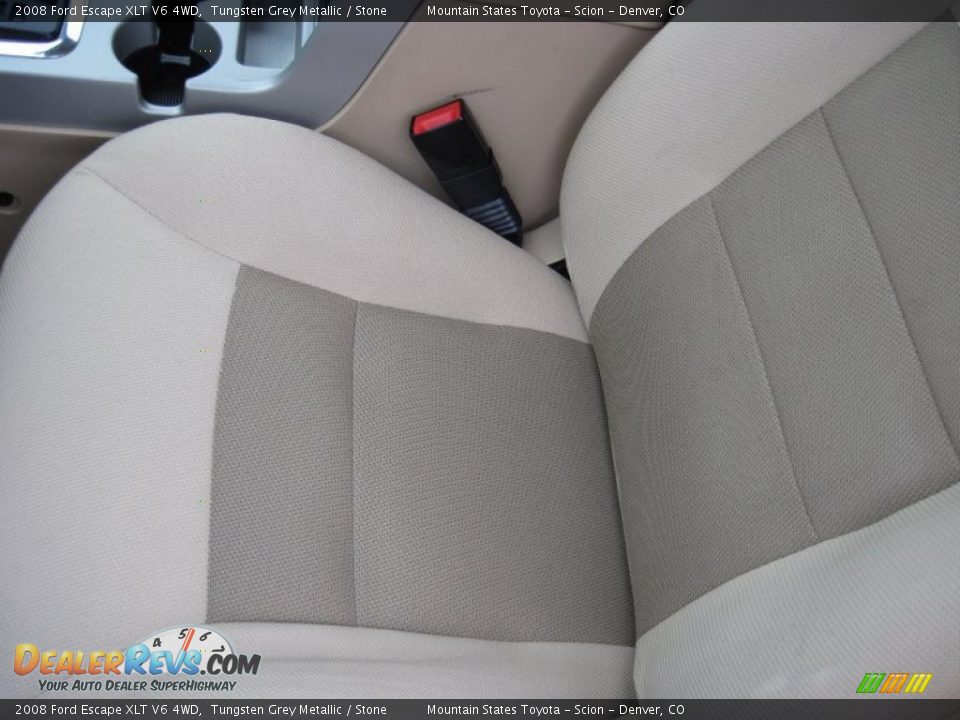 2008 Ford Escape XLT V6 4WD Tungsten Grey Metallic / Stone Photo #10