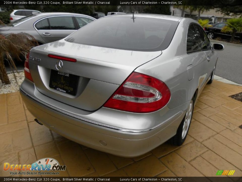 2004 Mercedes-Benz CLK 320 Coupe Brilliant Silver Metallic / Charcoal Photo #10