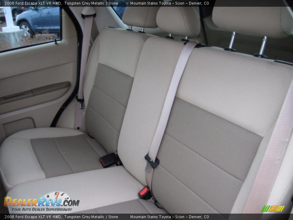 2008 Ford Escape XLT V6 4WD Tungsten Grey Metallic / Stone Photo #12