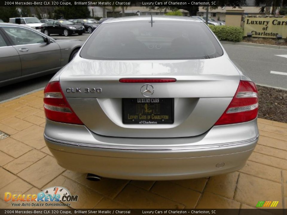2004 Mercedes-Benz CLK 320 Coupe Brilliant Silver Metallic / Charcoal Photo #11