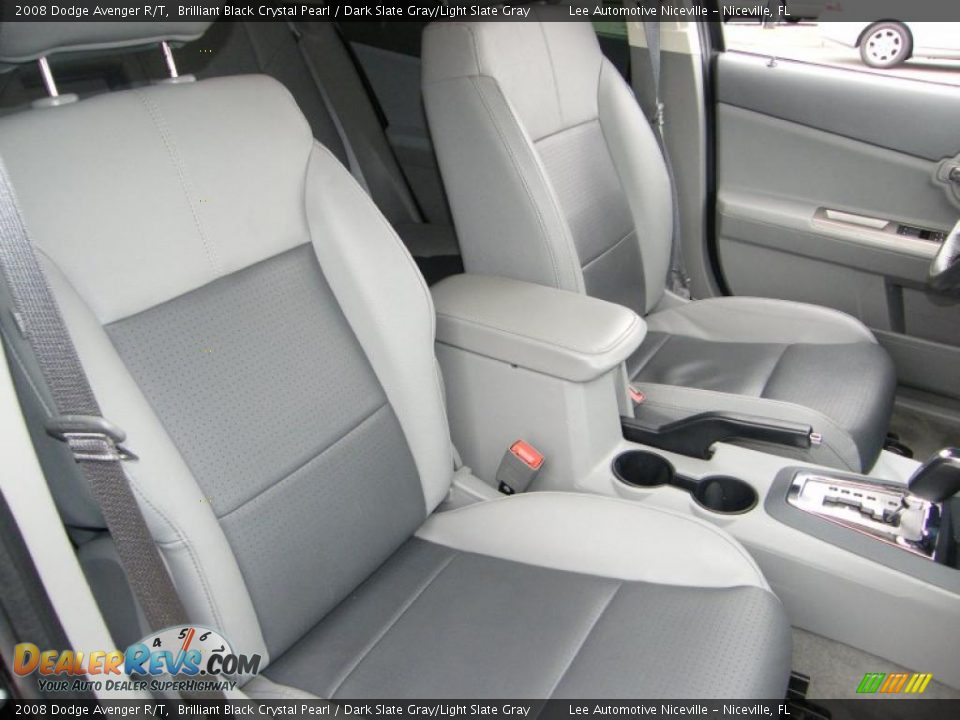 2008 Dodge Avenger R/T Brilliant Black Crystal Pearl / Dark Slate Gray/Light Slate Gray Photo #27