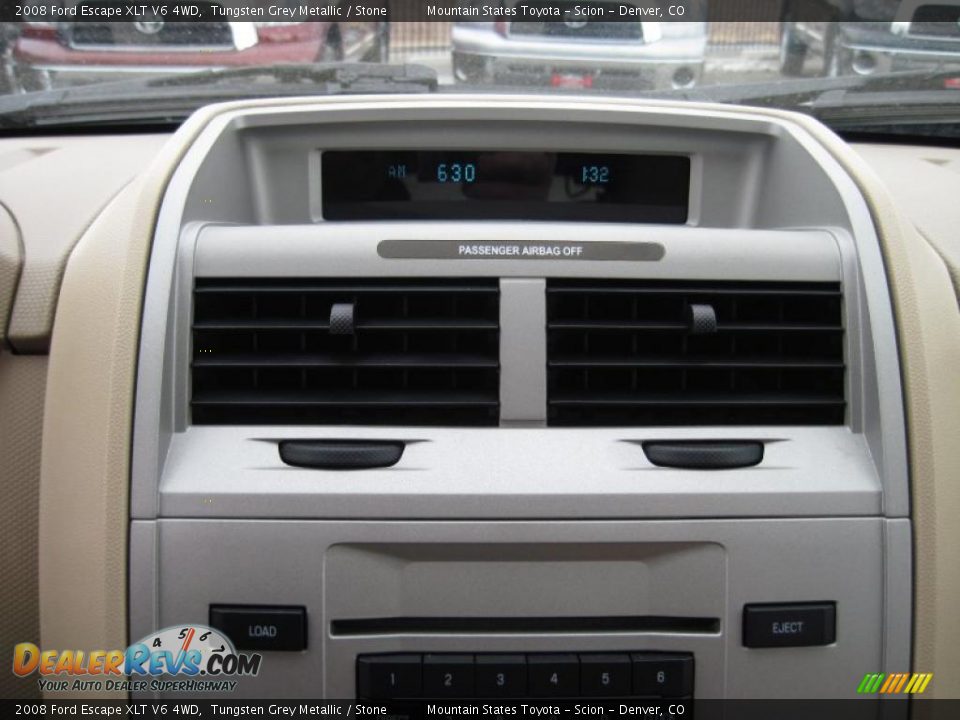 2008 Ford Escape XLT V6 4WD Tungsten Grey Metallic / Stone Photo #15