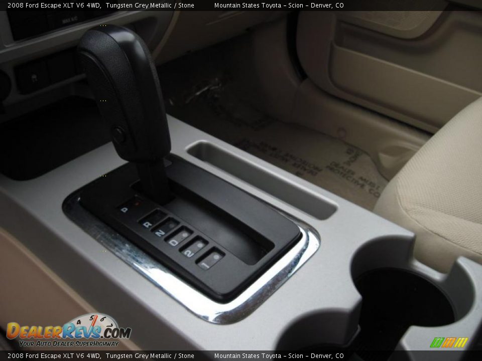 2008 Ford Escape XLT V6 4WD Tungsten Grey Metallic / Stone Photo #17