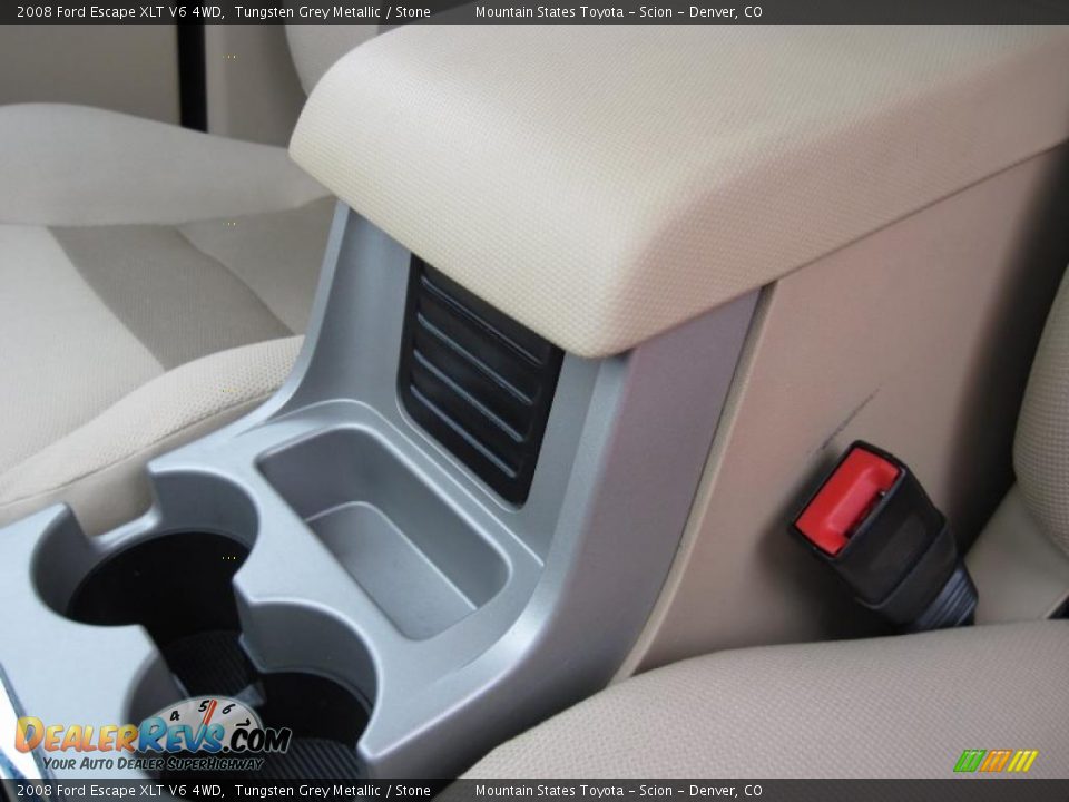 2008 Ford Escape XLT V6 4WD Tungsten Grey Metallic / Stone Photo #19