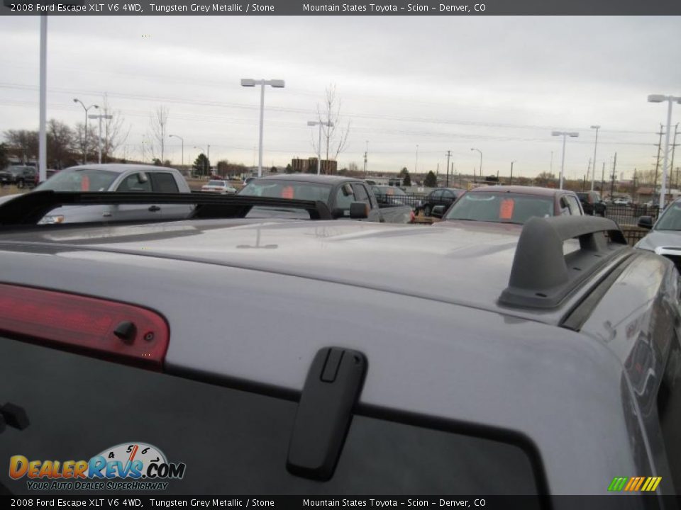 2008 Ford Escape XLT V6 4WD Tungsten Grey Metallic / Stone Photo #22