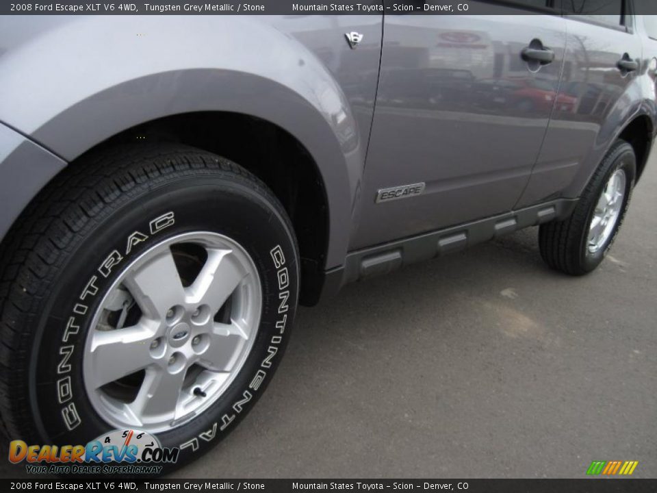2008 Ford Escape XLT V6 4WD Tungsten Grey Metallic / Stone Photo #23