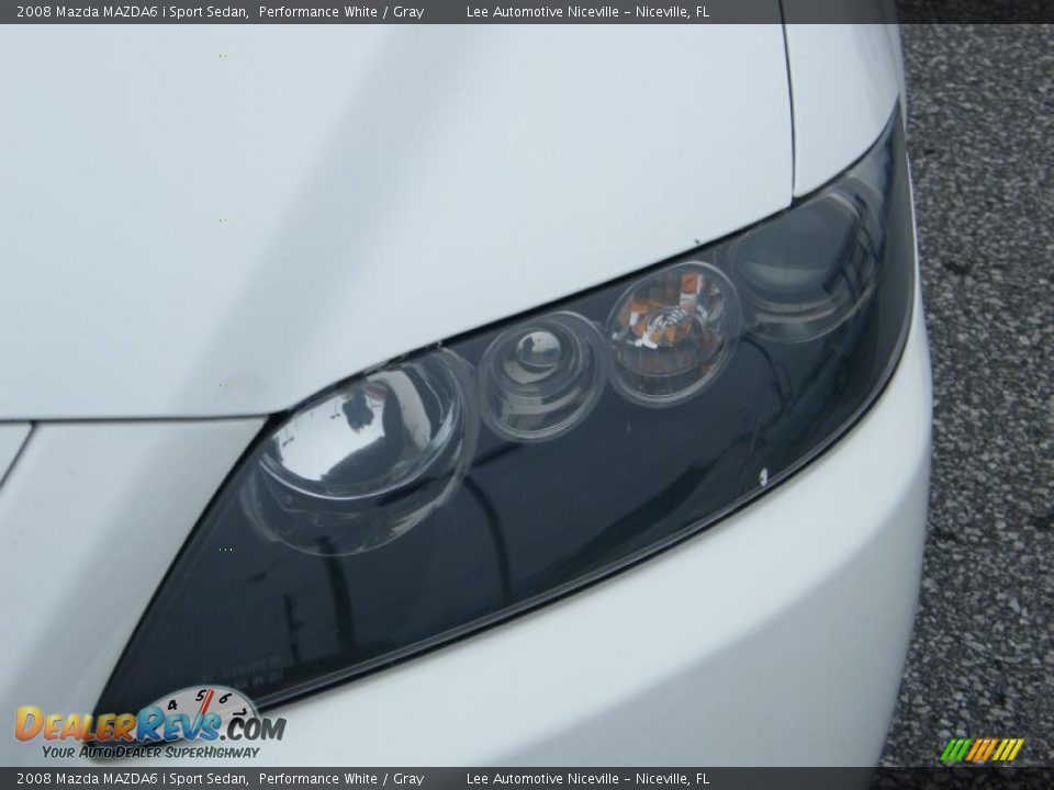 2008 Mazda MAZDA6 i Sport Sedan Performance White / Gray Photo #9