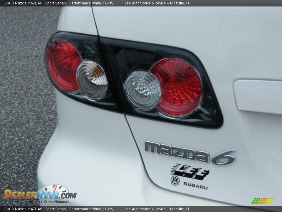 2008 Mazda MAZDA6 i Sport Sedan Performance White / Gray Photo #10