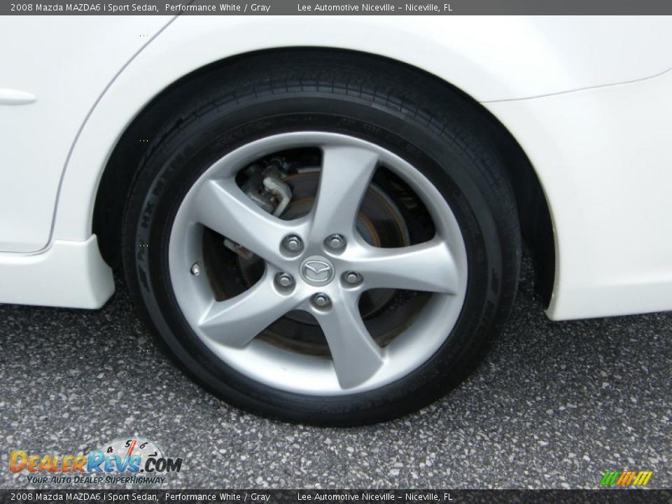 2008 Mazda MAZDA6 i Sport Sedan Performance White / Gray Photo #11