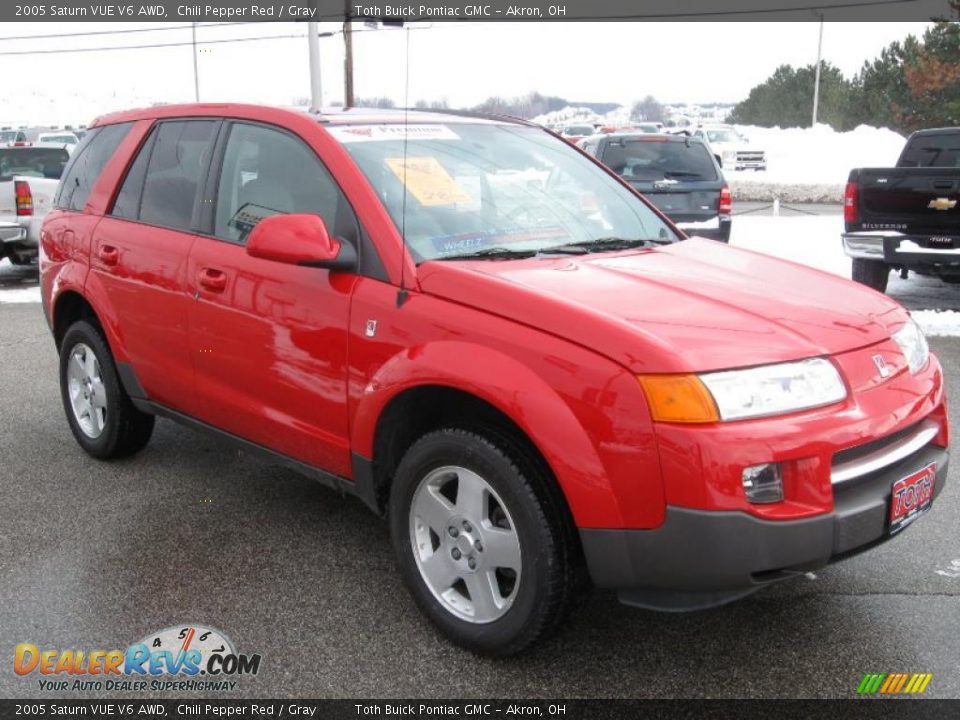 2005 Saturn VUE V6 AWD Chili Pepper Red / Gray Photo #1