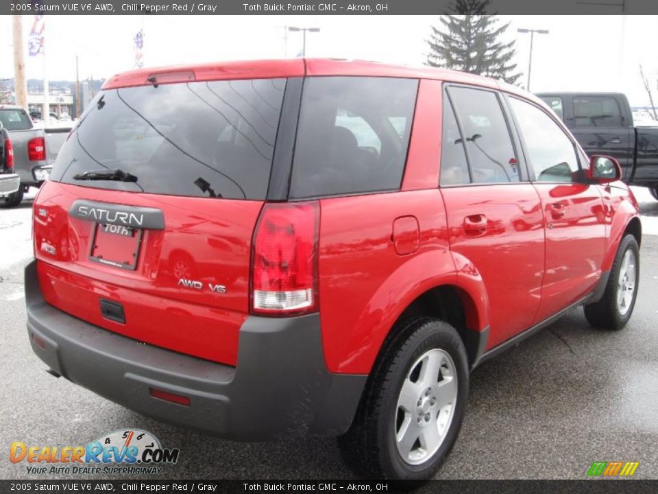 2005 Saturn VUE V6 AWD Chili Pepper Red / Gray Photo #3