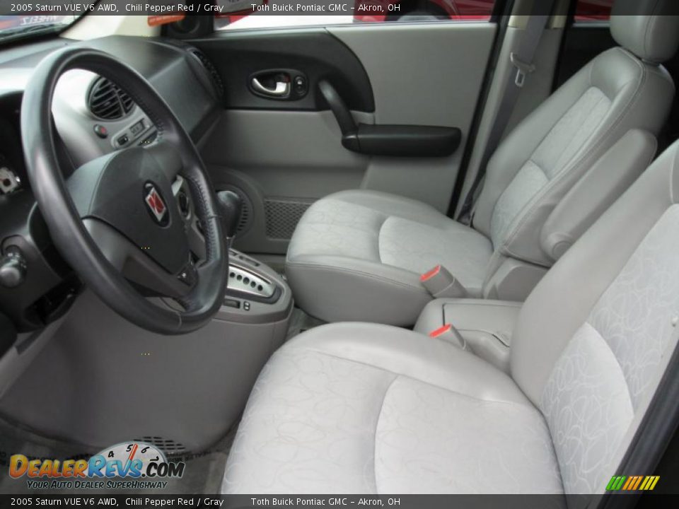 2005 Saturn VUE V6 AWD Chili Pepper Red / Gray Photo #7
