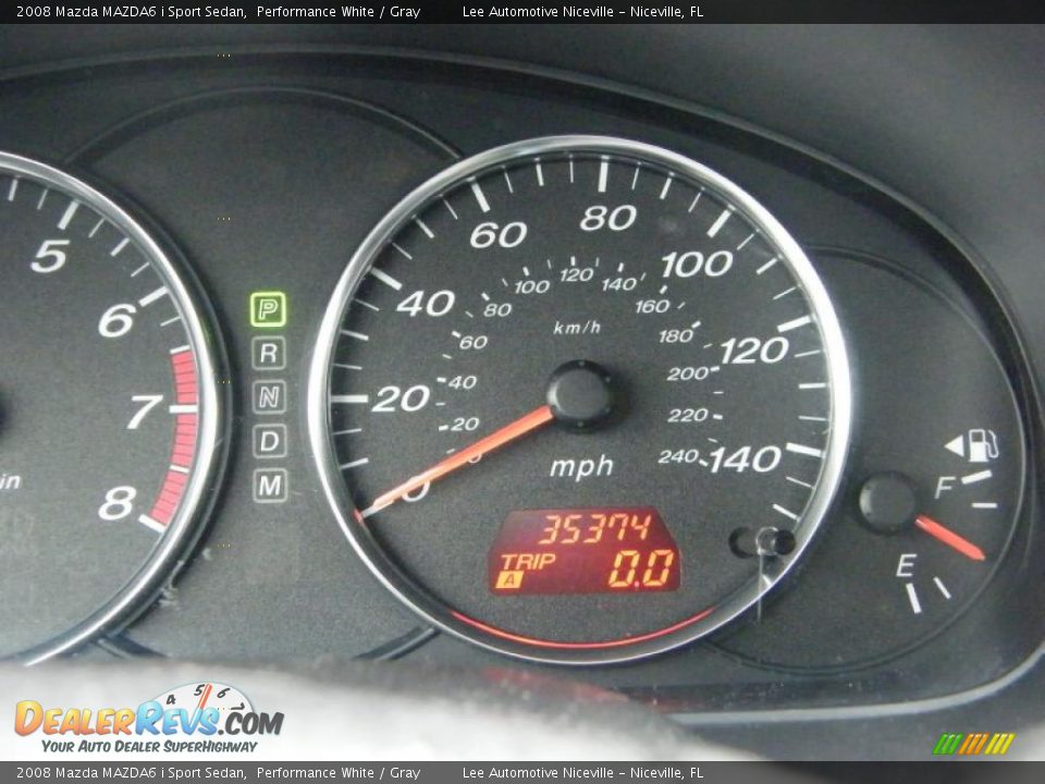 2008 Mazda MAZDA6 i Sport Sedan Performance White / Gray Photo #30