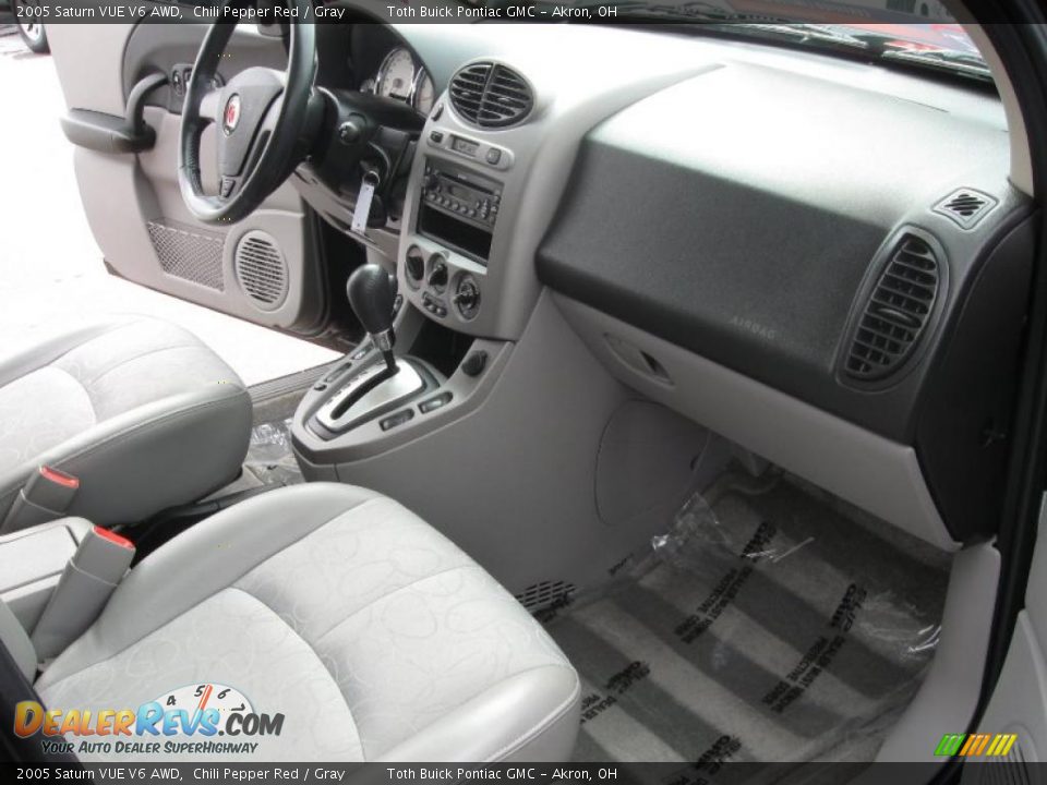 2005 Saturn VUE V6 AWD Chili Pepper Red / Gray Photo #18
