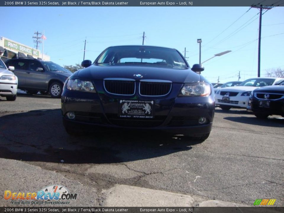 2006 BMW 3 Series 325i Sedan Jet Black / Terra/Black Dakota Leather Photo #1