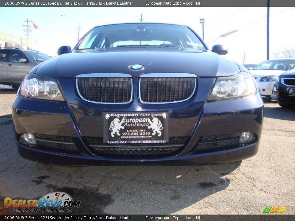 2006 BMW 3 Series 325i Sedan Jet Black / Terra/Black Dakota Leather Photo #2