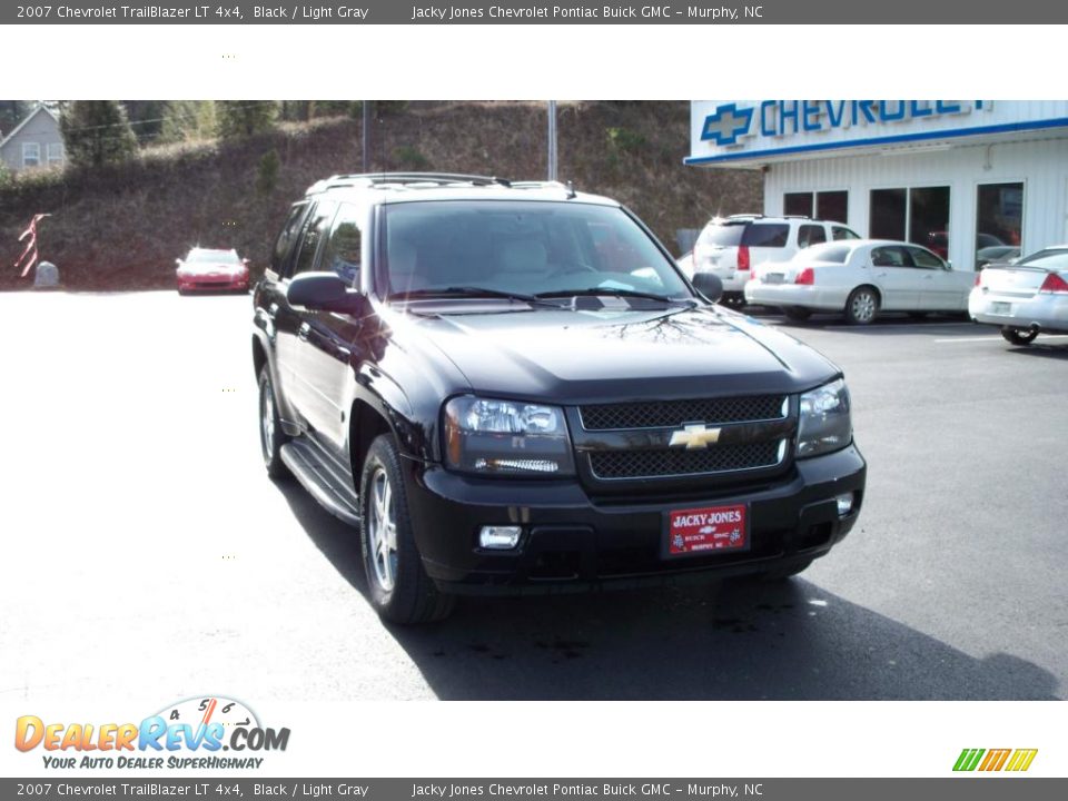 2007 Chevrolet TrailBlazer LT 4x4 Black / Light Gray Photo #12