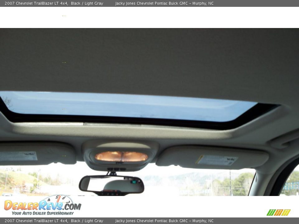 2007 Chevrolet TrailBlazer LT 4x4 Black / Light Gray Photo #14