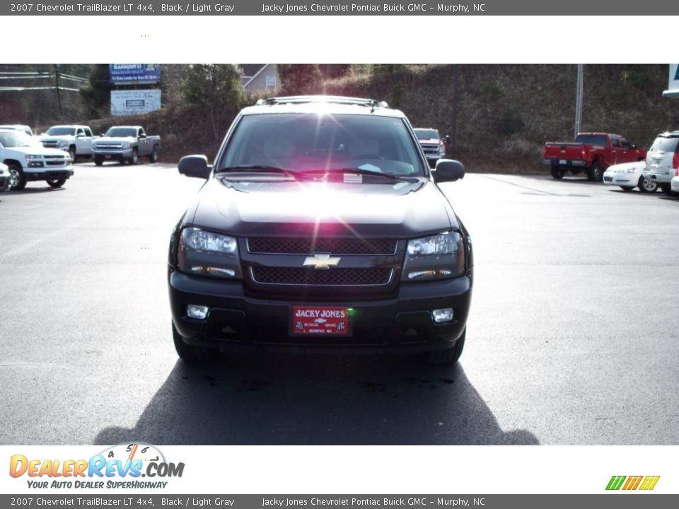 2007 Chevrolet TrailBlazer LT 4x4 Black / Light Gray Photo #16