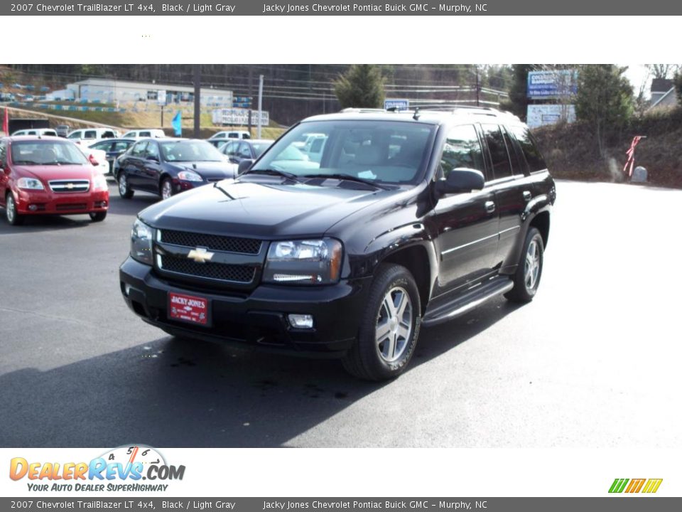 2007 Chevrolet TrailBlazer LT 4x4 Black / Light Gray Photo #17