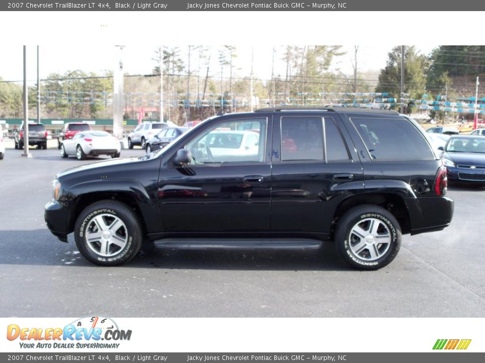 2007 Chevrolet TrailBlazer LT 4x4 Black / Light Gray Photo #18