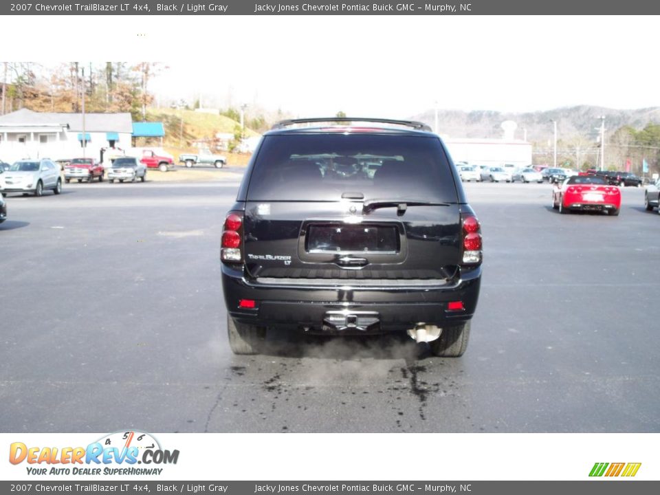 2007 Chevrolet TrailBlazer LT 4x4 Black / Light Gray Photo #20