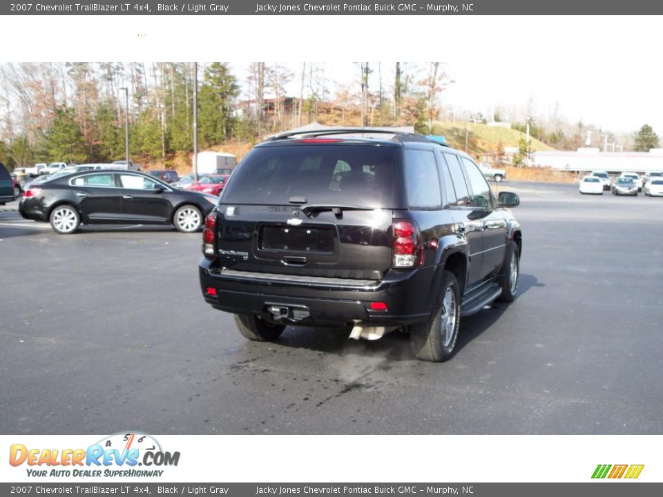 2007 Chevrolet TrailBlazer LT 4x4 Black / Light Gray Photo #21
