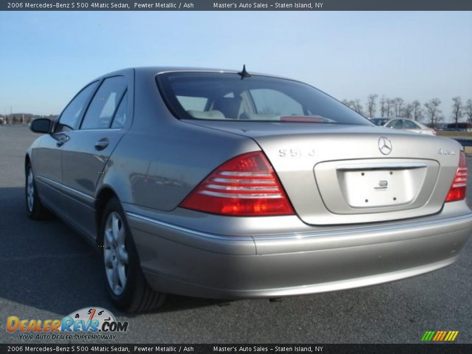 2006 Mercedes-Benz S 500 4Matic Sedan Pewter Metallic / Ash Photo #8