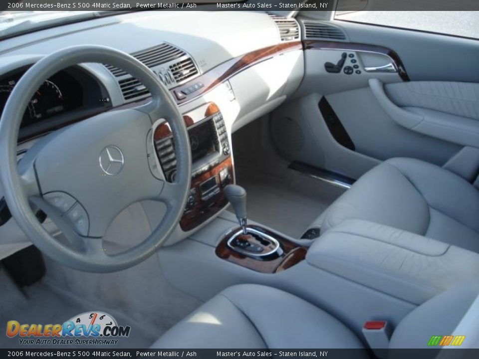 2006 Mercedes-Benz S 500 4Matic Sedan Pewter Metallic / Ash Photo #10