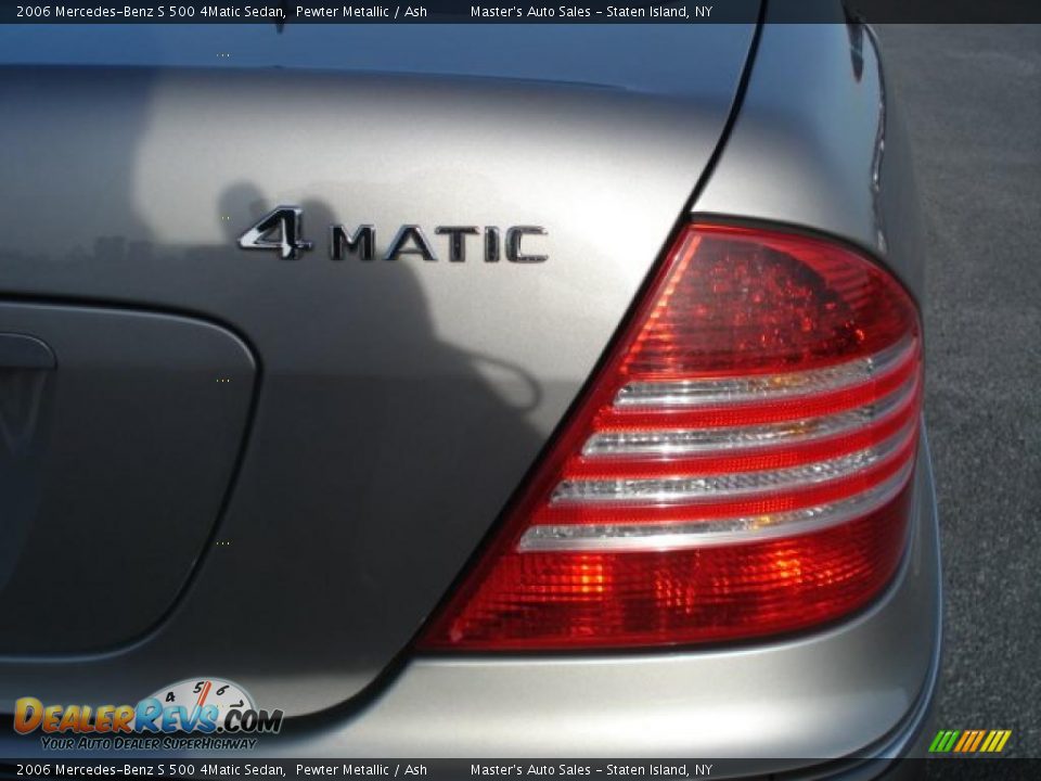 2006 Mercedes-Benz S 500 4Matic Sedan Pewter Metallic / Ash Photo #17