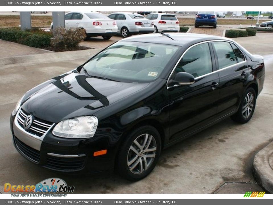 2006 Volkswagen Jetta 2.5 Sedan Black / Anthracite Black Photo #3