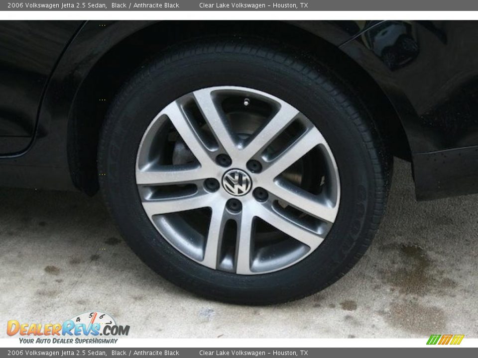 2006 Volkswagen Jetta 2.5 Sedan Black / Anthracite Black Photo #9