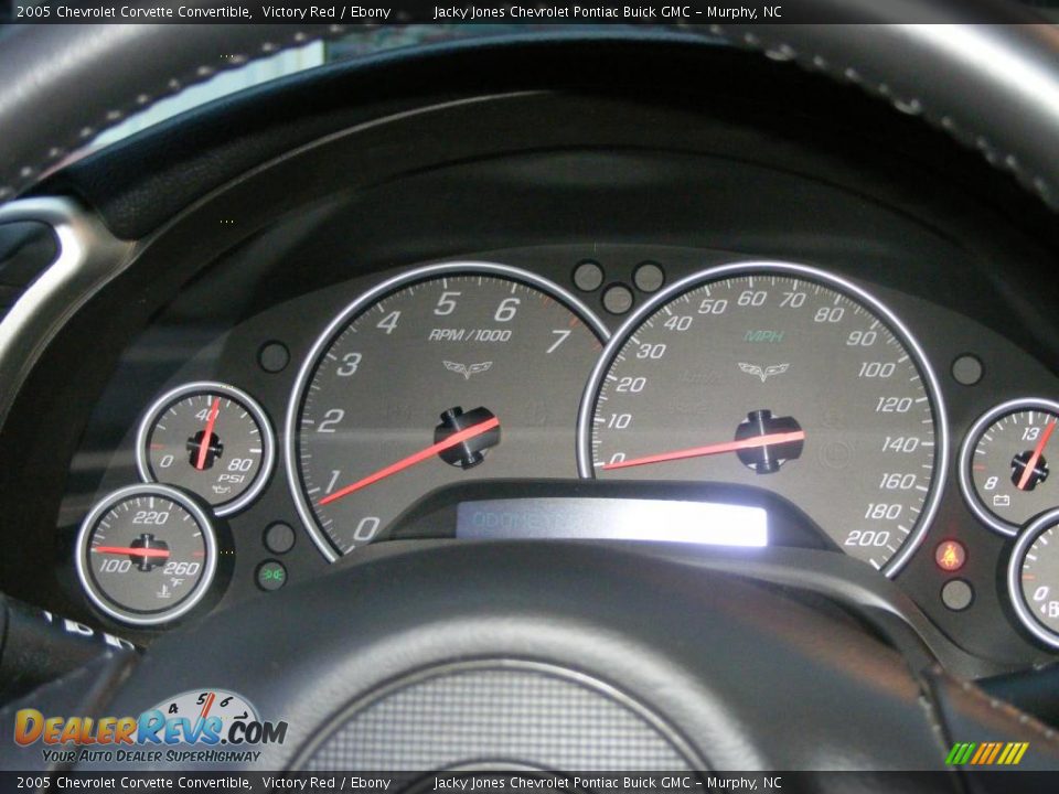 2005 Chevrolet Corvette Convertible Victory Red / Ebony Photo #13