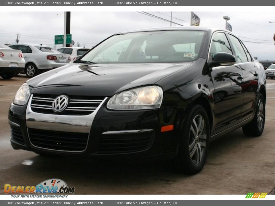 2006 Volkswagen Jetta 2.5 Sedan Black / Anthracite Black Photo #11