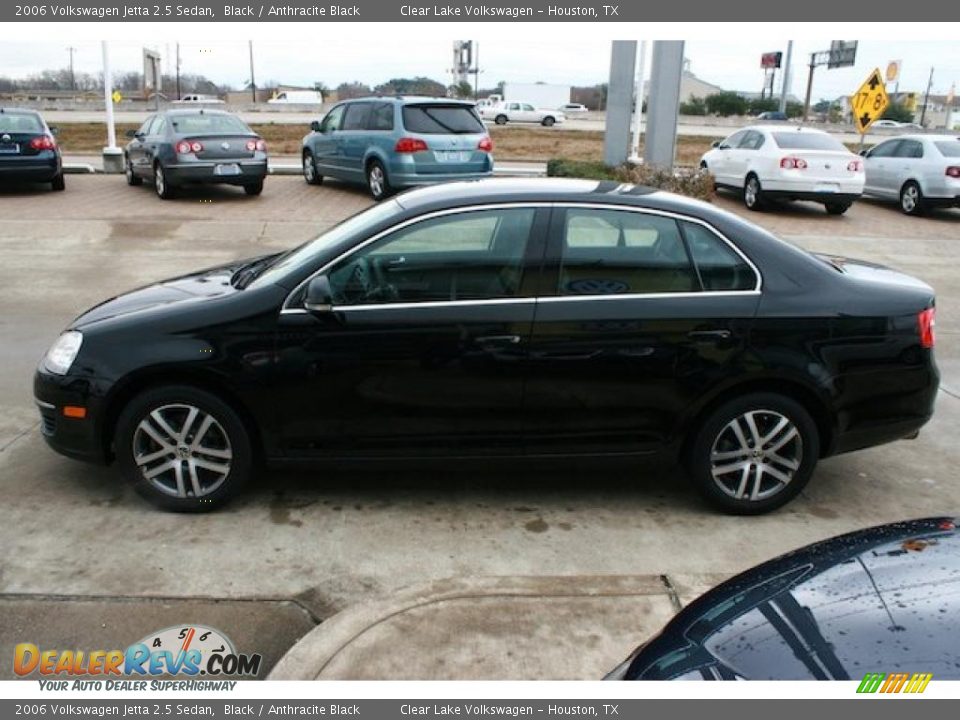 2006 Volkswagen Jetta 2.5 Sedan Black / Anthracite Black Photo #12