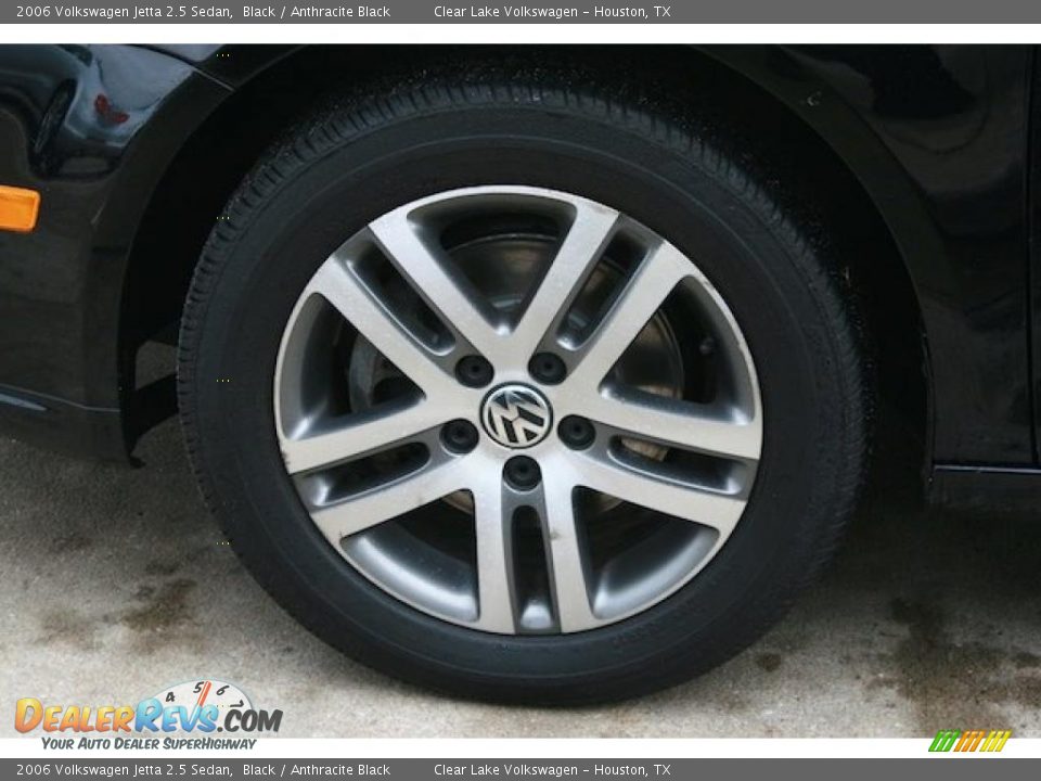 2006 Volkswagen Jetta 2.5 Sedan Black / Anthracite Black Photo #13