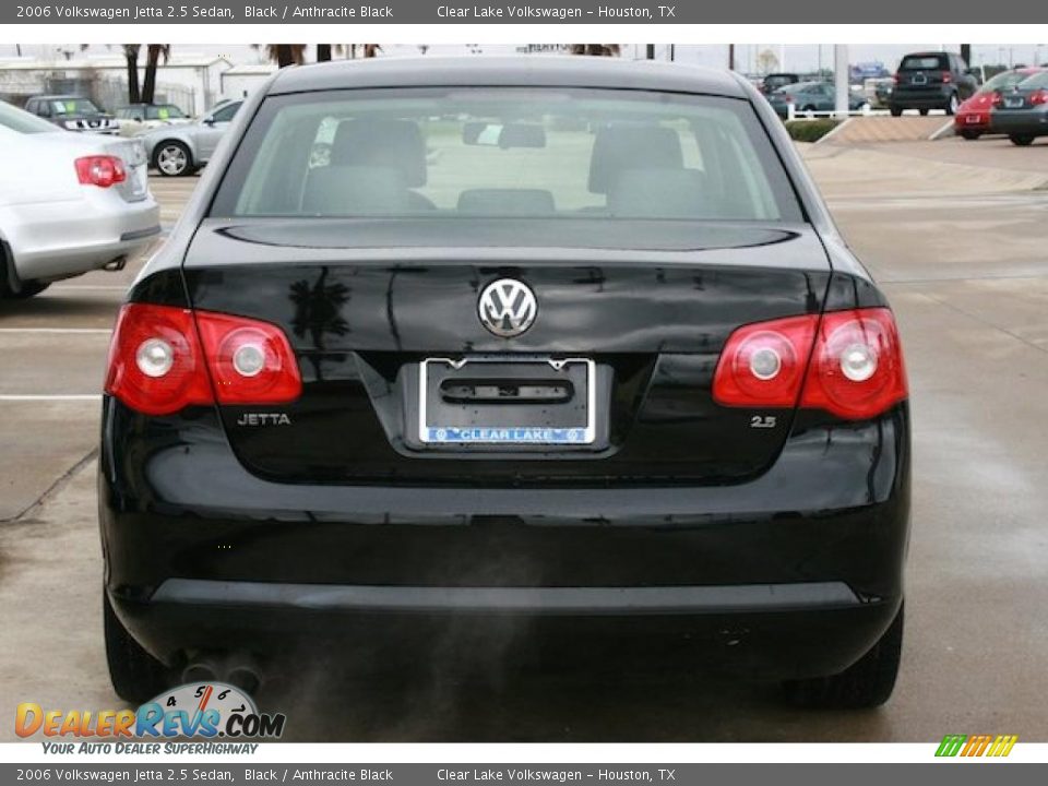 2006 Volkswagen Jetta 2.5 Sedan Black / Anthracite Black Photo #14