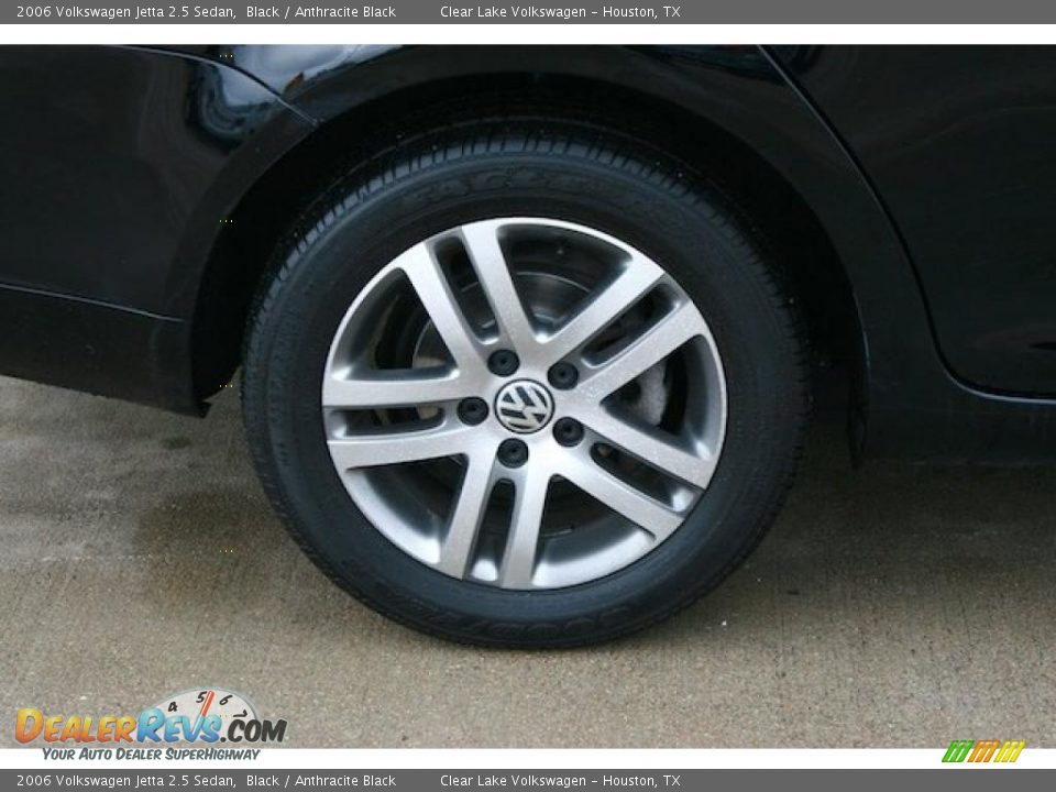 2006 Volkswagen Jetta 2.5 Sedan Black / Anthracite Black Photo #16