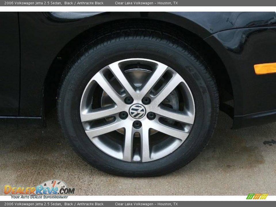 2006 Volkswagen Jetta 2.5 Sedan Black / Anthracite Black Photo #17