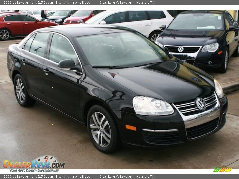 2006 Volkswagen Jetta 2.5 Sedan Black / Anthracite Black Photo #18