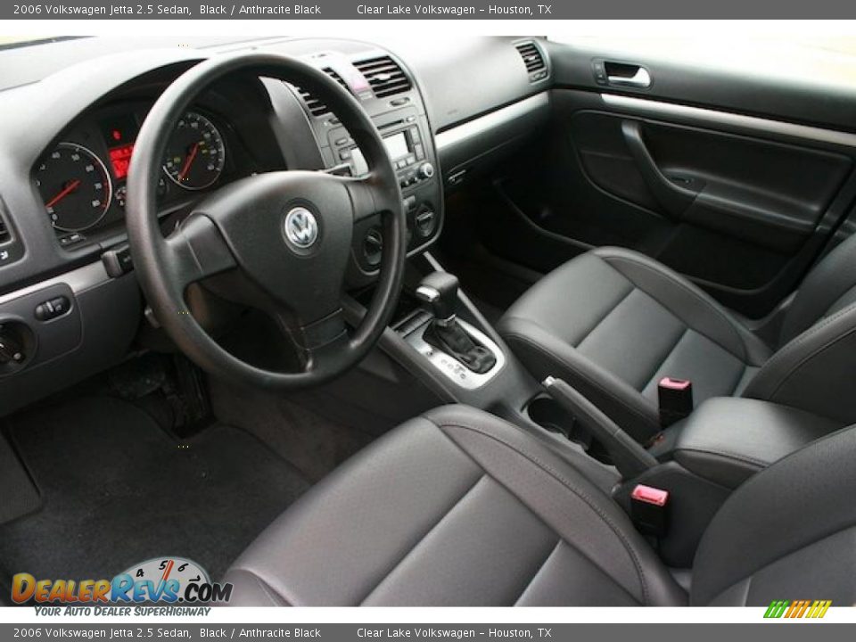 2006 Volkswagen Jetta 2.5 Sedan Black / Anthracite Black Photo #20