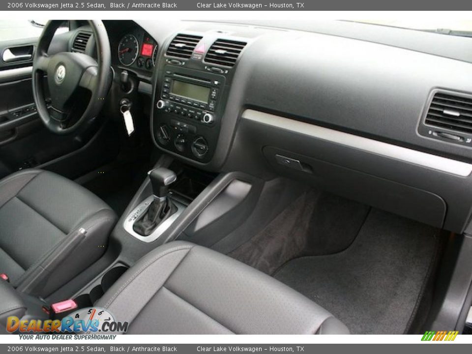 2006 Volkswagen Jetta 2.5 Sedan Black / Anthracite Black Photo #31