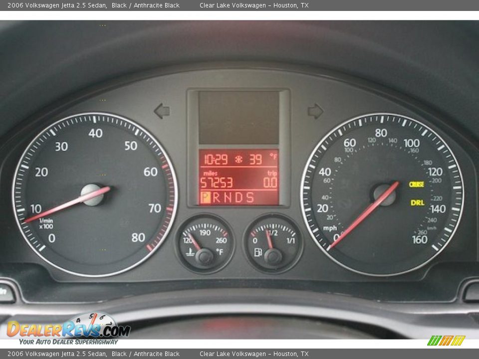 2006 Volkswagen Jetta 2.5 Sedan Black / Anthracite Black Photo #33