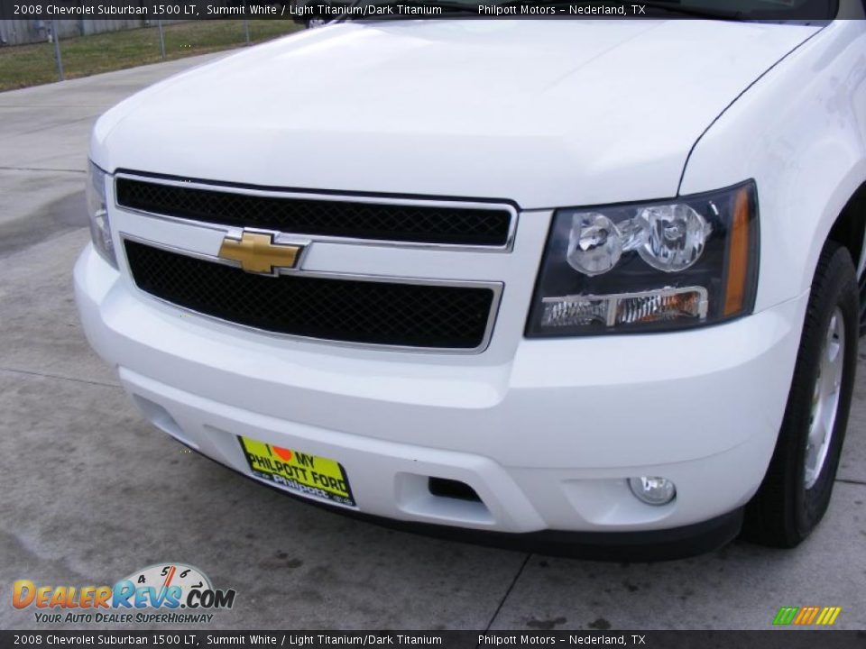 2008 Chevrolet Suburban 1500 LT Summit White / Light Titanium/Dark Titanium Photo #11