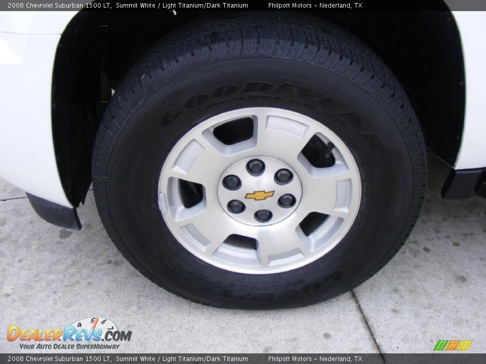 2008 Chevrolet Suburban 1500 LT Summit White / Light Titanium/Dark Titanium Photo #12