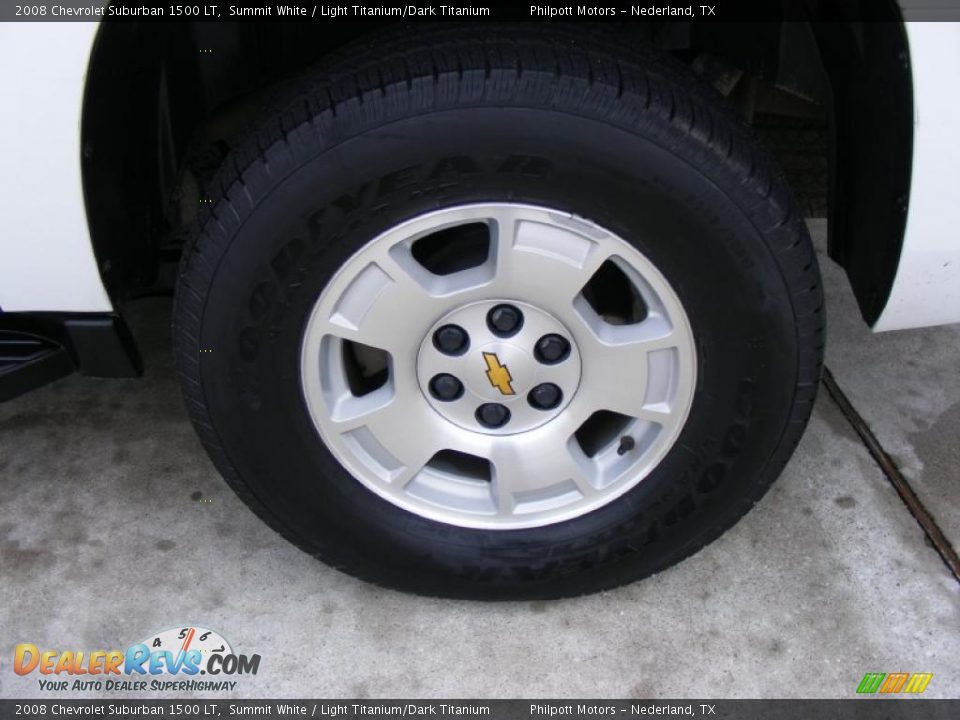 2008 Chevrolet Suburban 1500 LT Summit White / Light Titanium/Dark Titanium Photo #13
