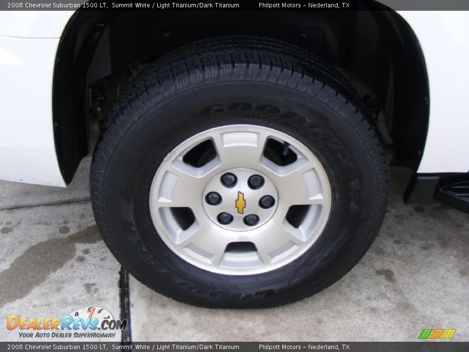 2008 Chevrolet Suburban 1500 LT Summit White / Light Titanium/Dark Titanium Photo #14