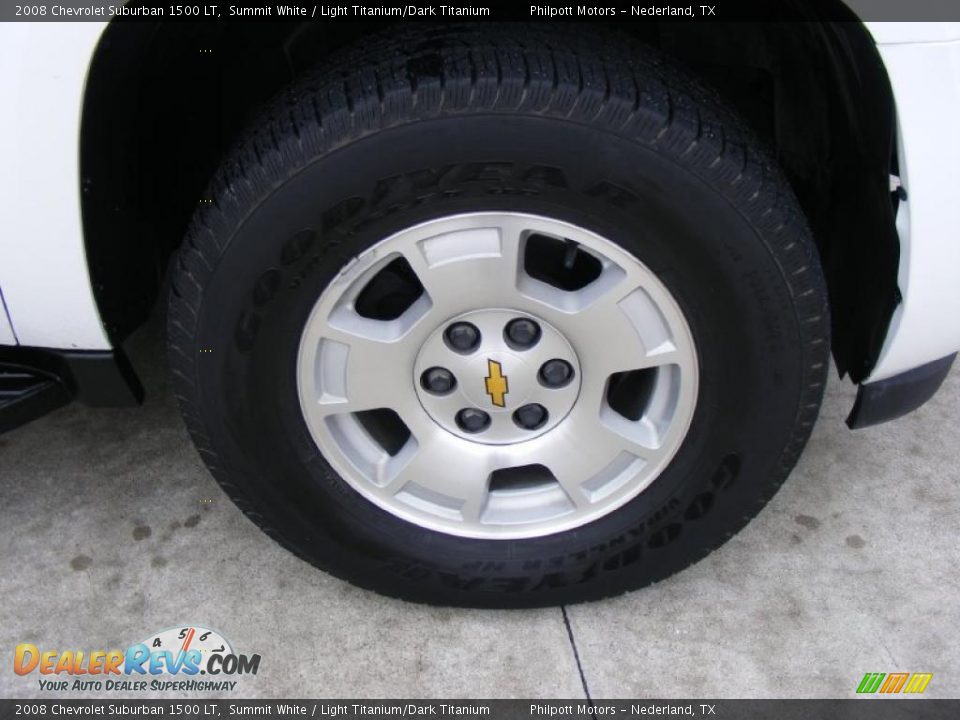 2008 Chevrolet Suburban 1500 LT Summit White / Light Titanium/Dark Titanium Photo #15